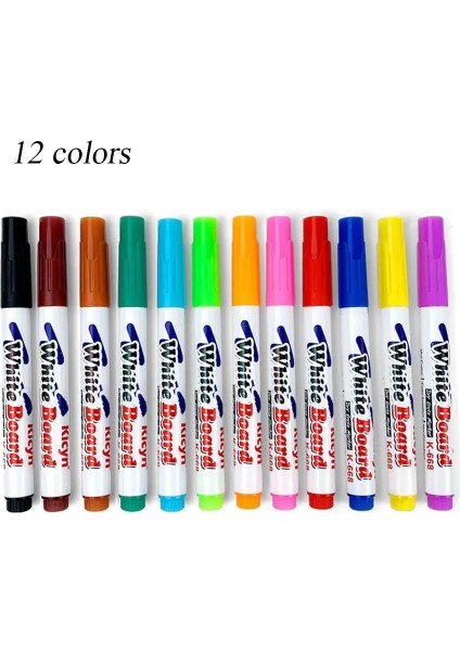 Pic Olarak 12 Renkler Büyülü Su Boyama Kalem Su Yüzen Doodle Kalemler Çocuk Çizim Işaretleyiciler Erken Eğitim Oyuncaklar Beyaz Tahta Işaretleyici (Yurt Dışından) fiyatları