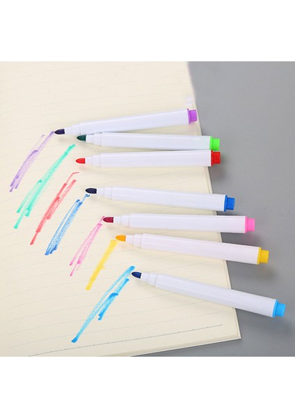 8 Adet Çok Renkli Stil 8 Adet Manyetik Renkli Beyaz Tahta Kalem Siyah Beyaz Tahta Işaretleyiciler Dahili Silgi Okul Kaynağı Çocuk Grafiti Cetvel Kalemi (Yurt Dışından) modelleri