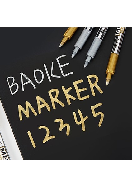 Mor Tarzı Metalik Işaretleme Kalemleri Sanatçı Illüstrasyon, El Sanatları, Hediye Kartı Yapımı, Scrapbooking Için Metalik Kalıcı Işaretleyiciler (Yurt Dışından) fırsatları