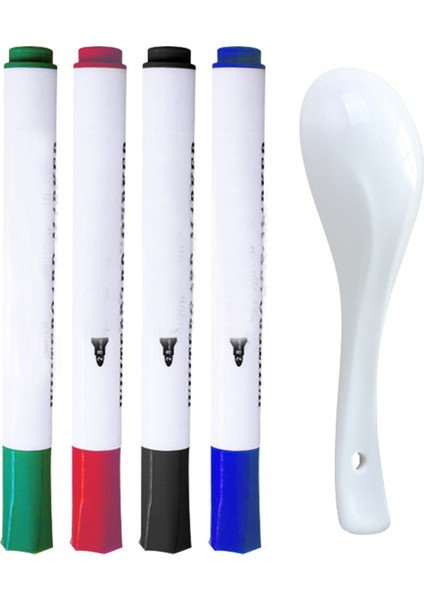 4 Renk Stili Renkler Silinebilir Beyaz Tahta Marker Kalem Su Bazlı Karatahta Marker Ofis Okul Sanat Marker Kırtasiye Çocuk Hediyeleri (Yurt Dışından)