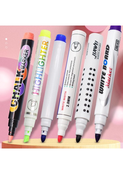 4 Renk Stili Renkler Silinebilir Beyaz Tahta Marker Kalem Su Bazlı Karatahta Marker Ofis Okul Sanat Marker Kırtasiye Çocuk Hediyeleri (Yurt Dışından) fırsatları