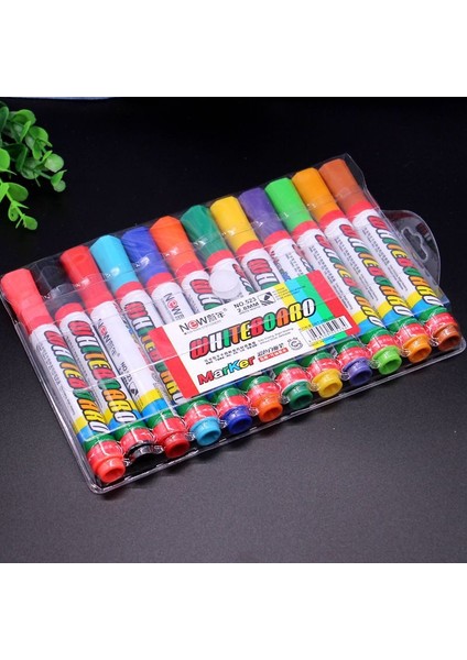 12 Colorspack Doldurulabilir Beyaz Tahta Kalemi Kuru ve Islak Silinebilir Kalem Seti (Yurt Dışından) fiyatları