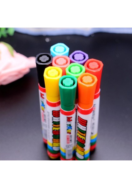 12 Colorspack Doldurulabilir Beyaz Tahta Kalemi Kuru ve Islak Silinebilir Kalem Seti (Yurt Dışından) fırsatları