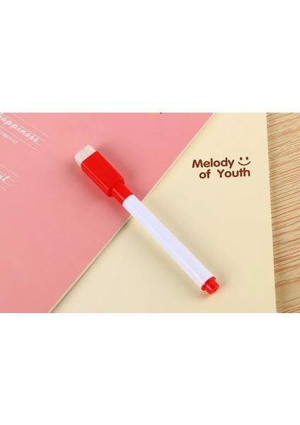 Kırmızı Stil 1 Adet Yaratıcı Su Bazlı Çevre Koruma Fırçalı Küçük Silinebilir Beyaz Tahta Marker Yaratıcı Sınıf Malzemeleri (Yurt Dışından) fiyatları