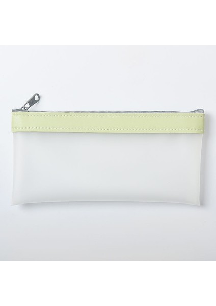 Yeşil Stil Buzlu Şeffaf Renkli Kalem Çantası Tpu Su Geçirmez Mat Kalem Kutusu Kırtasiye Okul Seyahat Cüzdanı Için Saklama Kılıfı A6388 (Yurt Dışından)