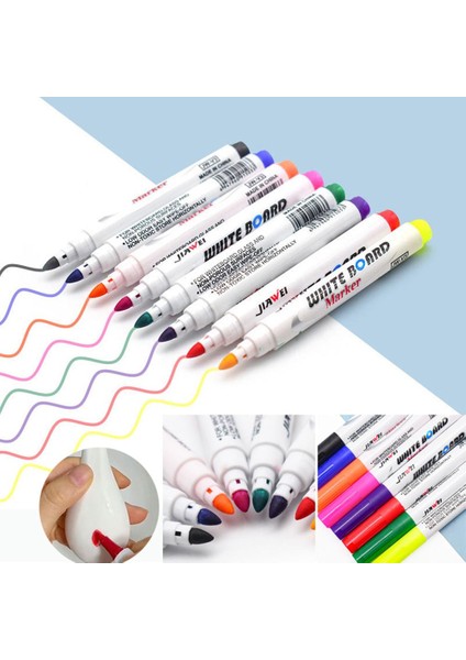 8 Renk Stili Büyülü Su Boyama Kalem Su Yüzen Doodle Kalem Yazı Beyaz Tahta Işaretleyici Çocuk Montessori Çizim Erken Eğitim Oyuncak (Yurt Dışından) fiyatları