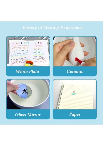 12 Renk Stili Büyülü Su Boyama Kalem Su Yüzen Doodle Kalemler Renkli Çocuklar Montessori Çizim Işaretleyicileri Sihirli Beyaz Tahta Işaretleyici (Yurt Dışından)