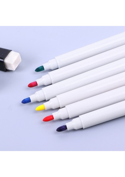 1 Takım Manyetik Beyaz Tahta Kalem Silinebilir Işaretleyici Ofis Okul Malzemeleri 8 Renk (Yurt Dışından)
