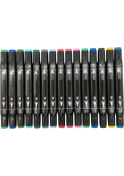 12 Renk Stili Bool Renk Işaretleyiciler Manga Çizim Işaretleyiciler Kalem Alkol Bazlı Kroki Yağlı Çift Fırça Kalem Sanat Malzemeleri (Yurt Dışından) fırsatları