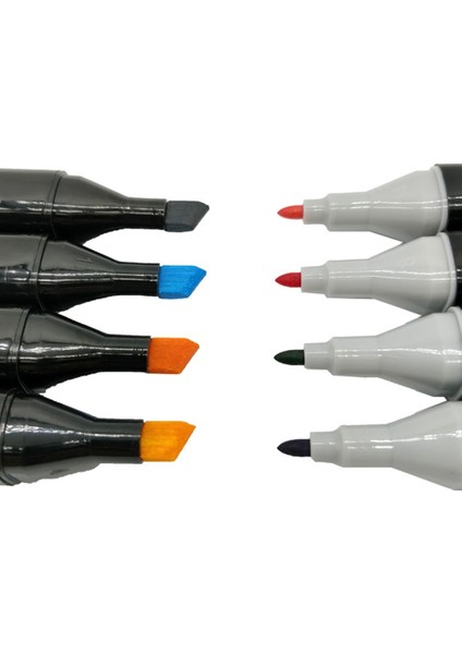 12 Renk Stili Bool Renk Işaretleyiciler Manga Çizim Işaretleyiciler Kalem Alkol Bazlı Kroki Yağlı Çift Fırça Kalem Sanat Malzemeleri (Yurt Dışından) indirimleri