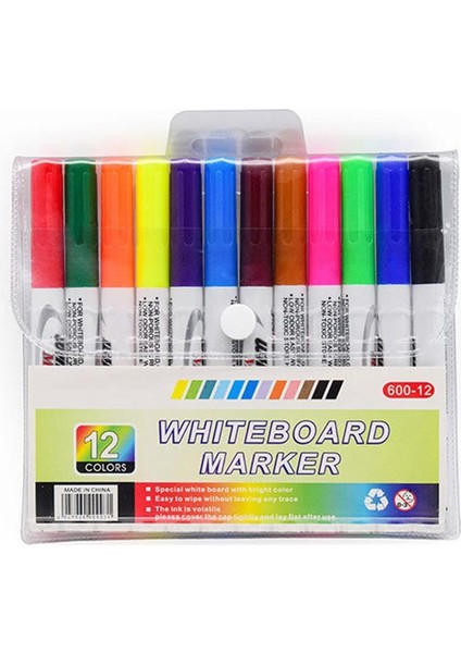 12 Adet Tarzı Yüzer Kalem Beyaz Tahta Kalem Silinebilir Su Bazlı Marker Kalem Fayans Marker Onarım Duvar Harç Kalem Öğretim Çizim Dijital D2B7 (Yurt Dışından)