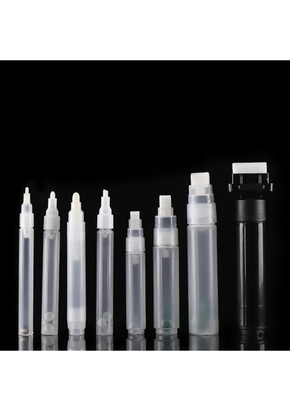 10 mm Tarzı 1 Adet Tekrarlanabilir Kullanım Grafiti Kalemi Boş Kalem Çubuk Plastik Sıvı Tebeşir Işaretleyici Varil Kalem Boya Kalemi Aksesuarı (Yurt Dışından)