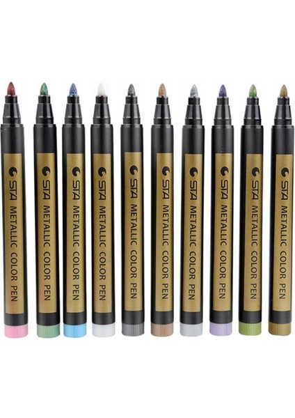 1 Adet Mavi Stil 10 Renk Metal Işaretleyici Kalem Metal Kalıcı Boya Işaretleyici Su Geçirmez Dıy Tasarım Albümü Kırtasiye Sanat Boyama Çizim Sanat Malzemeleri (Yurt Dışından) fırsatları