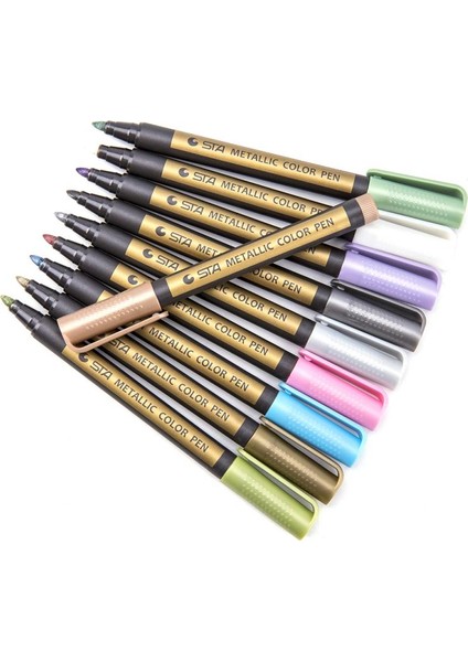 1 Adet Mavi Stil 10 Renk Metal Işaretleyici Kalem Metal Kalıcı Boya Işaretleyici Su Geçirmez Dıy Tasarım Albümü Kırtasiye Sanat Boyama Çizim Sanat Malzemeleri (Yurt Dışından) indirimleri