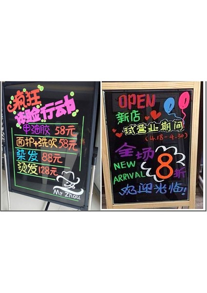8 Renk Fosforlu Floresan Sıvı Tebeşir Işaretleyici Neon Kalem LED Yazı Tahtası Karatahta Cam Boyama Grafiti Ofis Su (Yurt Dışından)