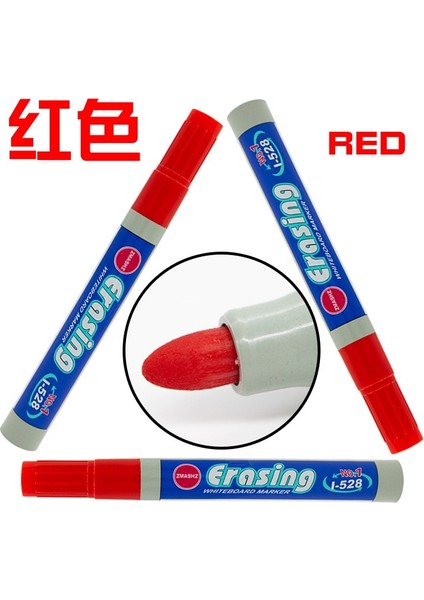 Kırmızı Stil Kırmızı, Siyah ve Mavi Üç Renkli Su Bazlı Beyaz Tahta Kalemi Silme Tek Başlı Marker Kalem Siyah Manyetik Ofis Kırtasiye (Yurt Dışından) fiyatları