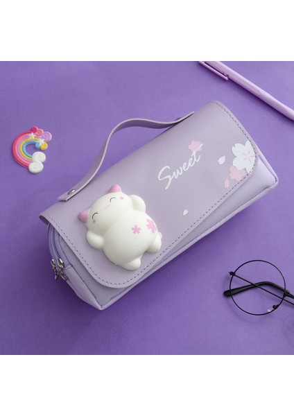 Hediye Tarzı 3D Kalem Kutusu Pu Saklama Kutusu Okul Kız Için Güzel Pembe Domuz Karikatür Kalem Çantası Kawaii Kırtasiye Hediye Kılıfı Silgi Tutucu In (Yurt Dışından) fırsatları