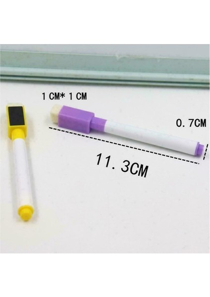 8 Adet Renkli Beyaz Tahta Kalem Silinebilir Kuru Çevre Işaretleme Kalem Fırça ile Boyama Yazma Ofis Okul Aksesuarları (Yurt Dışından) fırsatları
