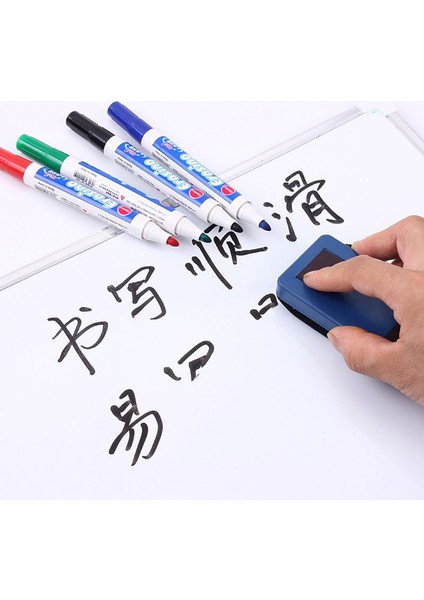 3greenpen 1silgi Stili 4 Adet Beyaz Tahta Kalem Kolay Temizleyici Silinebilir Kalemler Ofis Öğretmen Manyetik Siyah Mavi Kırmızı Yeşil Mürekkep Beyaz Tahta Işaretleyiciler Yazma (Yurt Dışından)