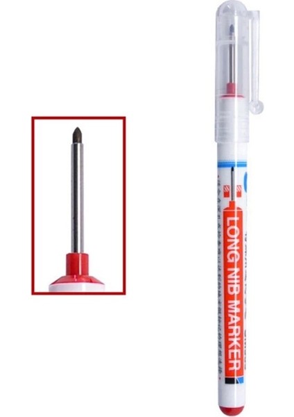 Kırmızı Stil Uzun Baş Işaretleyiciler Banyo Ağaç Işleme Dekorasyonu Çok Amaçlı Derin Delik Işaretleme Kalemleri B03C (Yurt Dışından) fiyatları