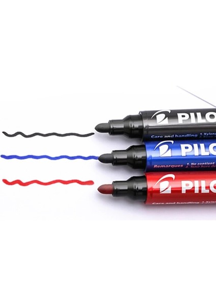 Eğimli Kafa Mavi Stili 6 Adet Pilot Yağlı Işaretleme Kalemi 400 Siyah Su Geçirmez, Solmaz, Büyük Kapasiteli, Büyük Kafa, Hızlı Kuruyan Işaretleme Kalemi (Yurt Dışından) fırsatları