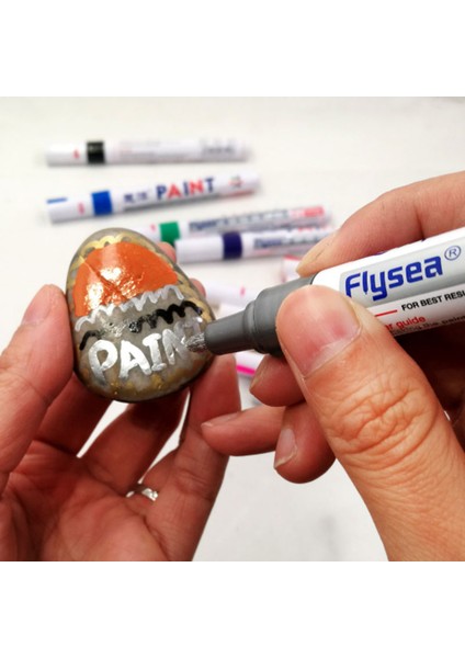 6 Adet Mavi Stil 6 Adetset 12 Renk Su Geçirmez Araba Lastiği Lastik Sırtı CD Metal Kalıcı Boya Marker Graffti Yağlı Marker Kırtasiye (Yurt Dışından) indirimleri