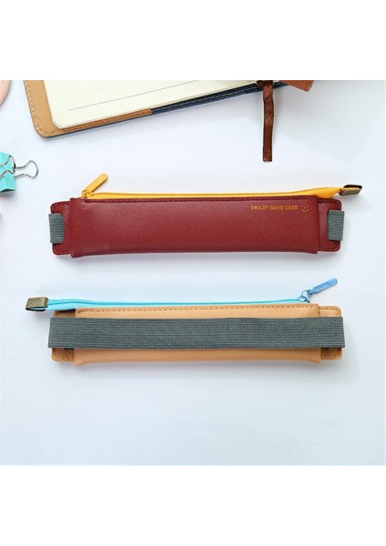 Sarı Stil 1 Adet Pu Deri Mini Kalem Çantası Çevre Dostu Elastik Toka Kitap Kalem Kutusu Taşınabilir Dizüstü Dergisi Kalemlik Ofis Kırtasiye (Yurt Dışından) modelleri