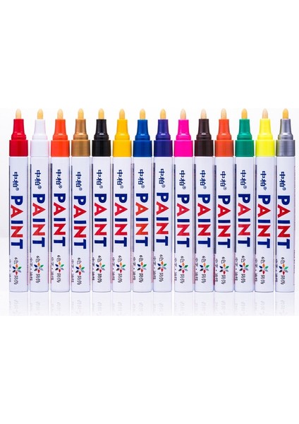 12 Renk Kalıcı Işaretleyici Kalem Okul Su Geçirmez Boya Işaretleyicileri Renkli Metalik Grafiti Kalemleri Yazma Kırtasiye Sanat Malzemeleri (Yurt Dışından)