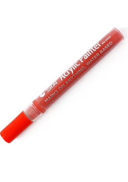 Bordo Tarzı Renkli Su Geçirmez Kalıcı Boya Kalemi Lastik Metal Lastik Sırtı Kauçuk Kumaş Boya Metal Yüz Kalıcı Toyo Boya Marker Kalem (Yurt Dışından)