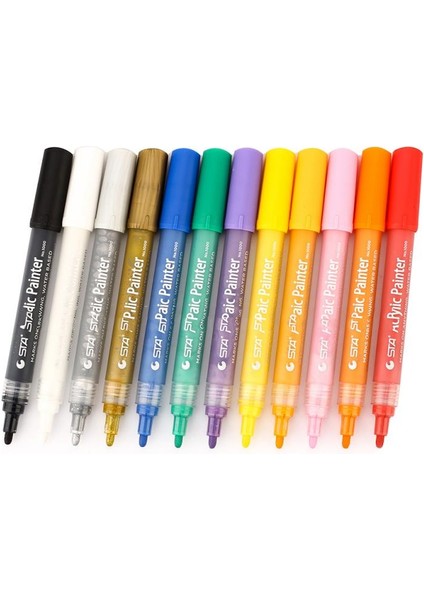 Bordo Tarzı Renkli Su Geçirmez Kalıcı Boya Kalemi Lastik Metal Lastik Sırtı Kauçuk Kumaş Boya Metal Yüz Kalıcı Toyo Boya Marker Kalem (Yurt Dışından)