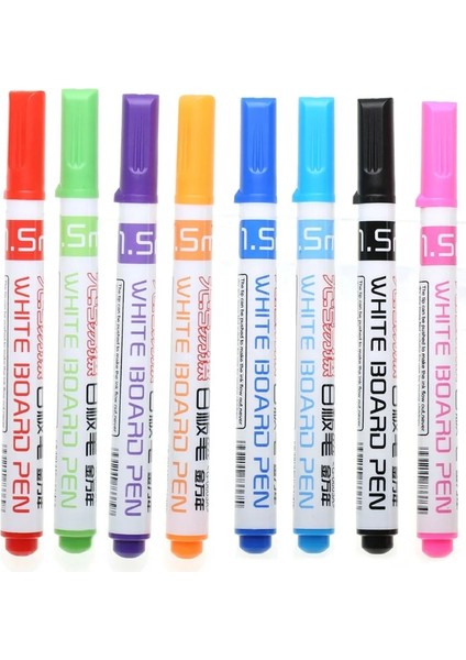 8 Renk Set Beyaz Tahta Marker Toksik Olmayan Kuru Silme Kolay Silin Çocuklar Graffiti Marker Kalem Beraberlik Pop Pencere Sonrası Kalem (Yurt Dışından)