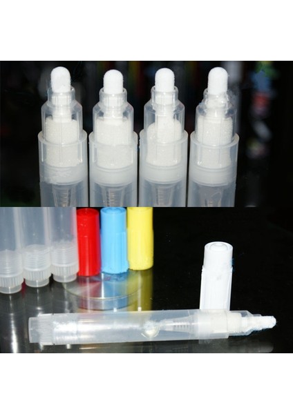 KBY8MM Stili 1 Adet Tekrarlanabilir Boş Kalem Çubuk Plastik Sıvı Tebeşir Işaretleyici Varil Tüp Kalem Grafiti Kalem Boya Kalemi Aksesuarları (Yurt Dışından)
