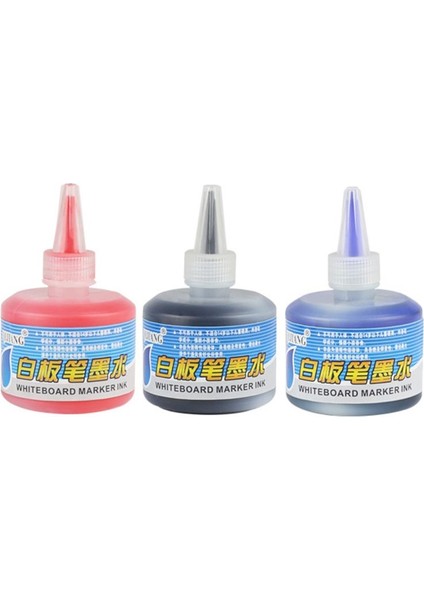 Mavi Stil 1 Şişe 50ML Dolum Mürekkepleri Için Dolum Mürekkep Beyaz Tahta Marker Kalem Siyah Kırmızı Mavi 3 Renk Okul Ofis Malzemeleri (Yurt Dışından) fiyatları