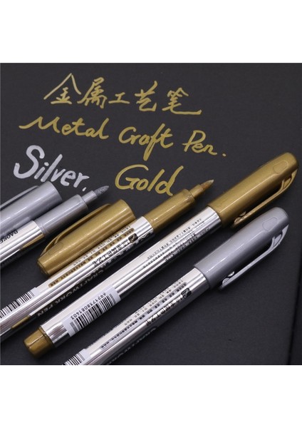 Altın Tarzı Aint Pen Metal Renkli Kalem Teknolojisi Altın ve Gümüş Boya Kalemi Okul Öğrencileri Kırtasiye (Yurt Dışından) fırsatları