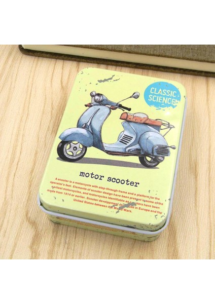 A6 Stili 1 Adet Atlar Ağız Teneke Kutu Dikdörtgen Saklama Kartı Kalem Mürekkep Nıb Kutusu (Yurt Dışından)