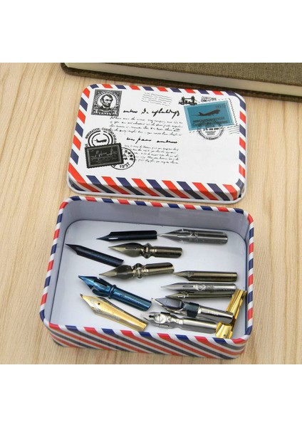 A6 Stili 1 Adet Atlar Ağız Teneke Kutu Dikdörtgen Saklama Kartı Kalem Mürekkep Nıb Kutusu (Yurt Dışından) indirimleri