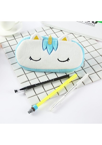 Mor Tarzı Kawaii Unicorn Kalem Kutusu Li Pluool Malzemeleri Kırtasiye Hediye Kalem Kutusu Okul Sevimli Kalem Çantası Okul Araçları (Yurt Dışından) indirimleri
