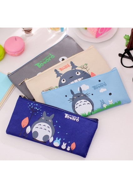 Mavi Stil Sevimli Kawaii Kumaş Kalem Kutusu Çocuklar Için Güzel Karikatür Totoro Kalem Çanta Hediye Zakka Kawaii Kırtasiye Estuches Okul Malzemeleri (Yurt Dışından) fiyatları