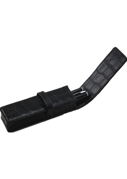 D Stili 2 Kalemler Durumda Lüks Siyah Deri Kalem Casebag Rulo Tükenmez Kalem Dolma Kalem Tükenmez Kalem Binder Kırtasiye (Yurt Dışından) modelleri