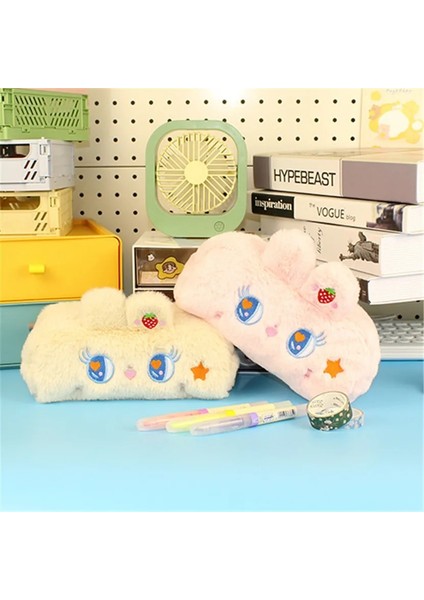 Okul Seti Stili Kızlar Için Kalem Kutusu Kawaii Peluş Estojo Escolar Pretty Kırtasiye Okul Seti Kalem Kutusu Fırçalar Ofis Için Büyük Sevimli Şeyler Durumda (Yurt Dışından) fırsatları