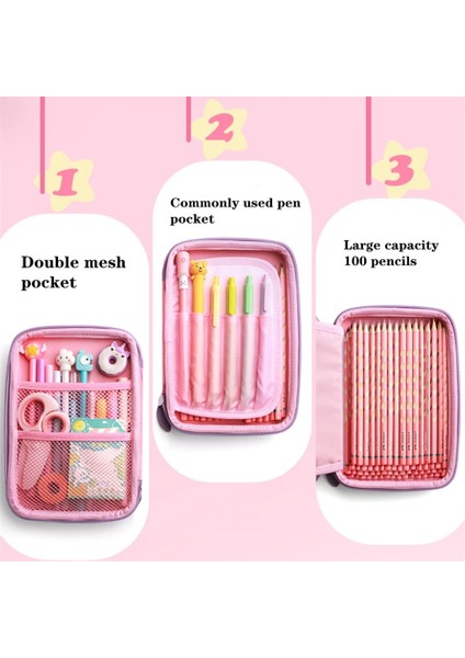 Stili Temizle Kawaii Unicorn Kalem Kutuları Kılıf Astuccio Okul Malzemeleri Sevimli Kırtasiye Licorne Etui Piorniki Malzeme Escolar Trousse Scolair (Yurt Dışından) indirimleri