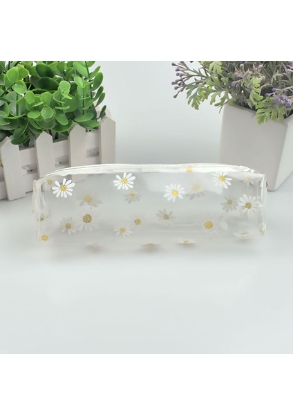 Şeffaf Stil 1 Adet Yenı Papatya Kalem Kutusu Şeffaf Papatya Şeker Rengi Hediye Okul Kalem Kutusu Kalem Çantası Okul Malzemeleri Kırtasiye Sıcak Satış (Yurt Dışından)