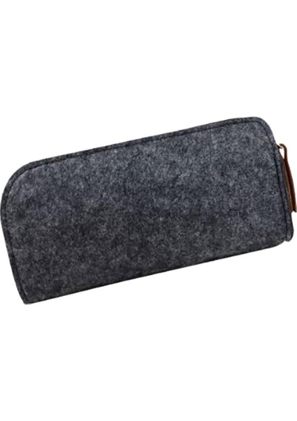 Siyah Gri Tarzı Taşınabilir Öğrenciler Kalem Çantası Büyük Kapasiteli Kalem Kutusu Fermuar Depolama Kırtasiye Organizatör Keçe Okul Kalem Kutusu Okul Malzemeleri (Yurt Dışından)