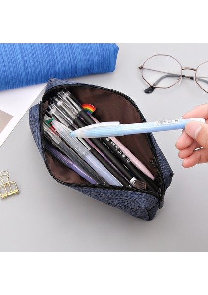 Bir Stil Kawaii Yaratıcı Kalem Kutuları Taşıma Fermuar Kalem Kutusu Oxford Kumaş Malzeme Kalem Çantası Ofis Okul Malzemeleri Kırtasiye (Yurt Dışından)
