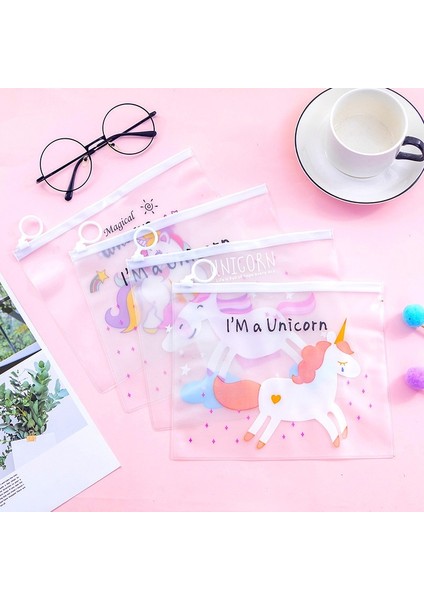 NO.241 Tarzı 1 Adet Şeffaf Desen Kalem Kutusu Kaktüs Unicorn Leopar Ofis Öğrenci Kalem Kutuları Okul Malzemeleri Kalem Kutusu Açılır (Yurt Dışından) fiyatları