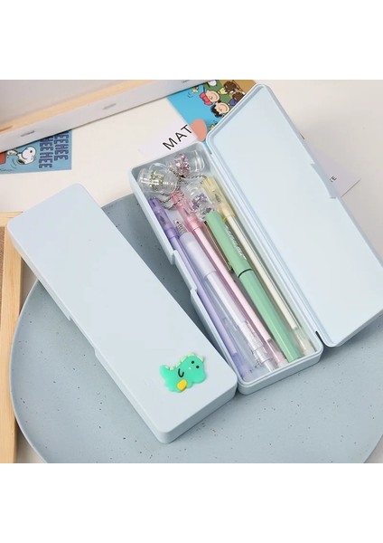 Dinozor Tarzı Yisuremia Şeker Renk Karikatür Kawaii Kalem Kutusu Plastik Kalem Kutusu Masa Organizatör Erkek Kız Çocuklar Hediye Okul Malzemeleri Kırtasiye (Yurt Dışından) indirimleri