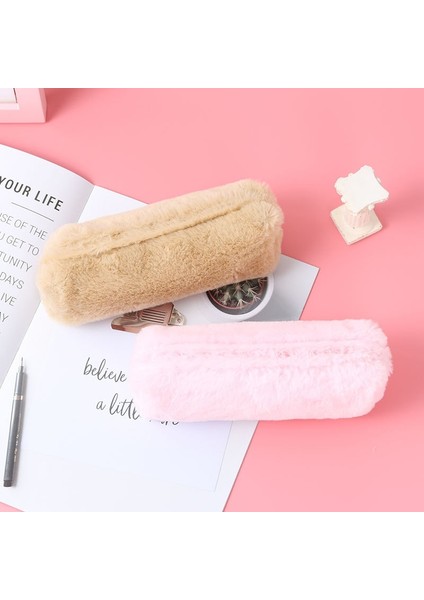 No.5 Tarzı Sevimli Moda Peluş Fermuarlı Kalem Çantası Okul Ofis Malzemeleri Kırtasiye Kılıfı Çanta Depolama Sevimli Makyaj Çantaları Kalem Kutusu (Yurt Dışından) indirimleri