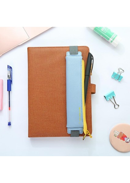 No.4 Tarzı Lüks Pu Deri Elastik Toka Kitap Defteri Için Kalem Kutusu Moda Kalem Çantası Okul Kalem Kutusu Ofis Toplantısı Için Kolay Taşıma (Yurt Dışından)