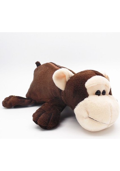 Maymun Stili Pullu Kalem Kutusu Mum Boya Licorne Astucci Estuches Lapices Peluş Kızlar Unicorn Etui Pennen Kawaool Malzemeleri Kalem Kutusu (Yurt Dışından)
