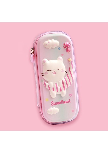 K Tarzı 3D Kalem Kutusu Eva Saklama Kutusu Kawaii Kırtasiye Hediye Için Güzel Pembe Unicorn Karikatür Kalem Çantası Kızlar Için Pouool Malzemeleri (Yurt Dışından)